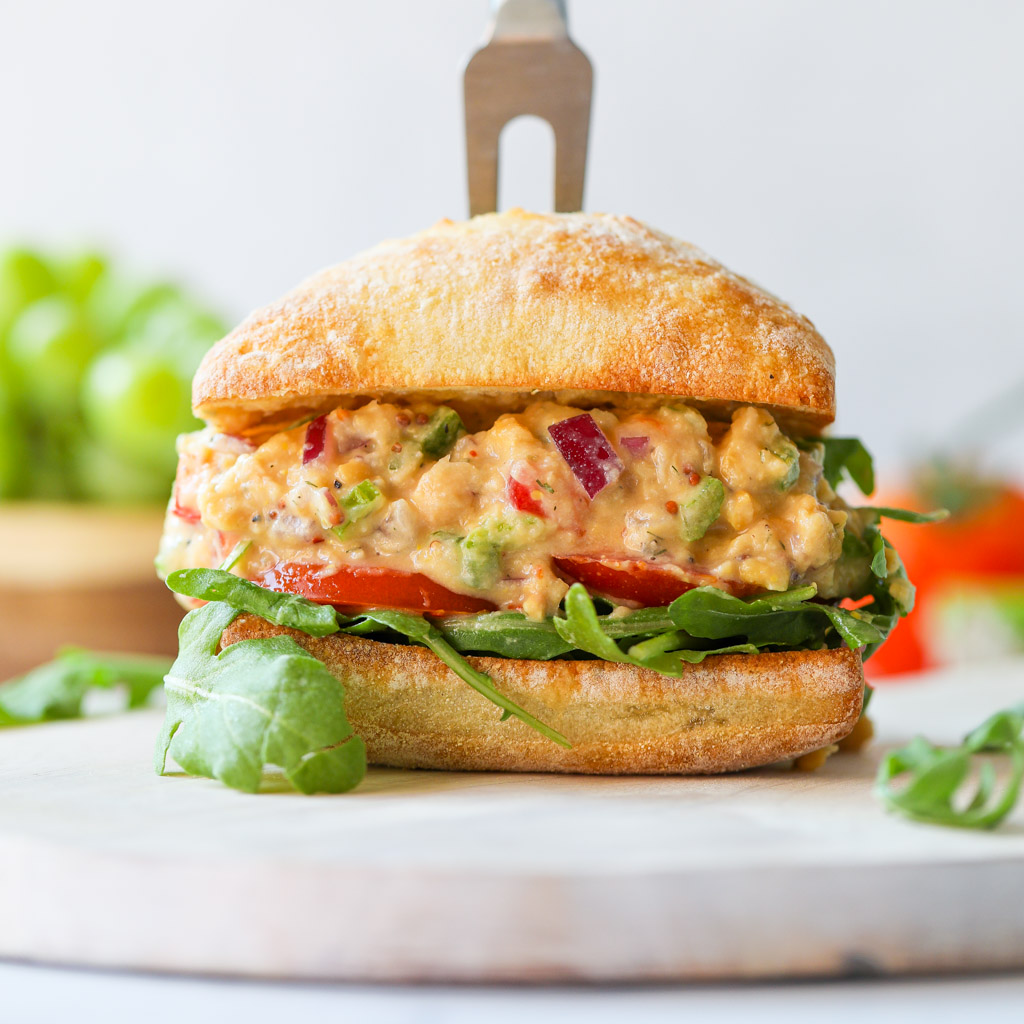 chickpea salad sandwich